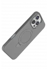 Mey İthalat®  Apple iPhone 16 Pro Regal Magsafe Standlı Kapak - Titan Gri