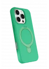 Mey İthalat®  Apple iPhone 16 Pro Regal Magsafe Standlı Kapak - Yeşil