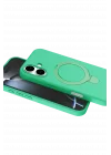 Mey İthalat®   iPhone 16 Regal Magsafe Standlı Kapak - Yeşil