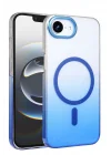 Mey İthalat®  Apple iPhone 16E Glossy Magsafe Kapak - Mavi