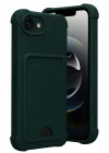 Mey İthalat®  Apple iPhone 16E Kelvin Kartvizitli Silikon - Koyu Yeşil