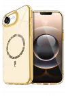 Mey İthalat®  Apple iPhone 16E Live Diamond Magsafe Kapak - Sarı
