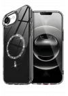 Mey İthalat®  Apple iPhone 16E Live Diamond Magsafe Kapak - Siyah