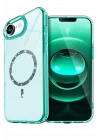 Mey İthalat®  Apple iPhone 16E Live Diamond Magsafe Kapak - Yeşil