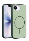 Mey İthalat®  Apple iPhone 16E Neva Magsafe Kapak - Koyu Yeşil