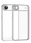 Mey İthalat®   iPhone 17 Air  Lensli Silikon - Gümüş