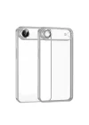 Mey İthalat®   iPhone 17 Air  Lensli Silikon - Gümüş
