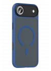 Mey İthalat®   iPhone 17 Air Megane Magsafe Kapak - Lacivert