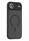 Mey İthalat®   iPhone 17 Air Megane Magsafe Kapak - Siyah