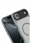 Mey İthalat®   iPhone 17 Air Megane Magsafe Kapak - Titan Gri