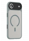 Mey İthalat®   iPhone 17 Air Megane Magsafe Kapak - Titan Gri