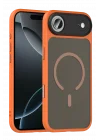 Mey İthalat®   iPhone 17 Air Megane Magsafe Kapak - Turuncu