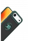 Mey İthalat®   iPhone 17 Air Montreal Yüzüklü Silikon Kapak - Yeşil