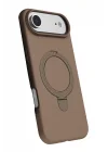 Mey İthalat®  Apple iPhone 17 Air Regal Magsafe Standlı Kapak - Çöl Titanyum