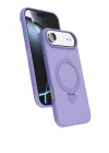 Mey İthalat®  Apple iPhone 17 Air Regal Magsafe Standlı Kapak - Lila