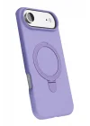 Mey İthalat®  Apple iPhone 17 Air Regal Magsafe Standlı Kapak - Lila