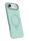Mey İthalat®  Apple iPhone 17 Air Regal Magsafe Standlı Kapak - Su Yeşili