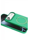 Mey İthalat®  Apple iPhone 17 Air Regal Magsafe Standlı Kapak - Yeşil