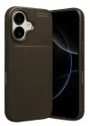 Mey İthalat®  Apple iPhone 17 Auto Focus Karbon Kapak - Kahverengi