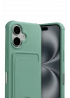 Mey İthalat®  Apple iPhone 17 Kelvin Kartvizitli Silikon - Açık Yeşil