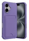 Mey İthalat®  Apple iPhone 17 Kelvin Kartvizitli Silikon - Lila