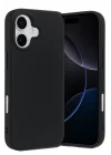 Mey İthalat®   iPhone 17 Nano içi Kadife Silikon - Siyah