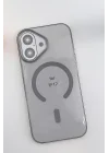 Mey İthalat®  Apple iPhone 17 PC Blank Magsafe Kapak - Natural Grey