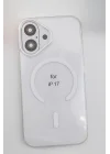 Mey İthalat®   iPhone 17 PC Blank Magsafe Kapak - Şeffaf