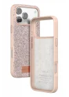 Mey İthalat®   iPhone 17 Pro Bright Simli Kapak - Pembe