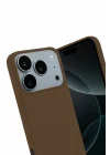 Mey İthalat®  Apple iPhone 17 Pro First Silikon - Kahverengi