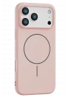 Mey İthalat®   iPhone 17 Pro Jully Magsafe Kapak - Pudra