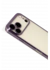 Mey İthalat®   iPhone 17 Pro  Lensli Silikon - Mor