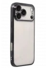 Mey İthalat®   iPhone 17 Pro  Lensli Silikon - Siyah