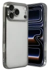 Mey İthalat®   iPhone 17 Pro  Lensli Silikon - Titan Gri
