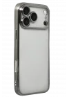 Mey İthalat®   iPhone 17 Pro  Lensli Silikon - Titan Gri