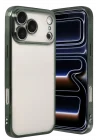 Mey İthalat®   iPhone 17 Pro  Lensli Silikon - Yeşil