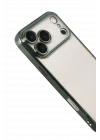 Mey İthalat®   iPhone 17 Pro  Lensli Silikon - Yeşil