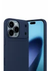 Mey İthalat®  Apple iPhone 17 Pro Max Auto Focus Karbon Kapak - Lacivert