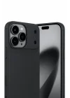 Mey İthalat®  Apple iPhone 17 Pro Max Auto Focus Karbon Kapak - Siyah