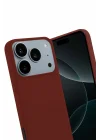 Mey İthalat®   iPhone 17 Pro Max First Silikon - Bordo