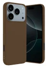 Mey İthalat®   iPhone 17 Pro Max First Silikon - Kahverengi