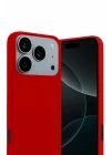 Mey İthalat®   iPhone 17 Pro Max First Silikon - Kırmızı