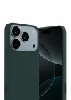 Mey İthalat®   iPhone 17 Pro Max First Silikon - Koyu Yeşil