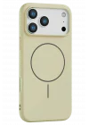 Mey İthalat®   iPhone 17 Pro Max Jully Magsafe Kapak - Bej
