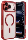 Mey İthalat®   iPhone 17 Pro Max Kross Magneticsafe Kapak - Kırmızı