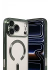 Mey İthalat®   iPhone 17 Pro Max Kross Magneticsafe Kapak - Koyu Yeşil