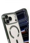 Mey İthalat®   iPhone 17 Pro Max Kross Magneticsafe Kapak - Koyu Yeşil