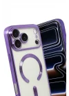 Mey İthalat®   iPhone 17 Pro Max Kross Magneticsafe Kapak - Mor