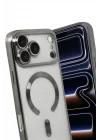 Mey İthalat®   iPhone 17 Pro Max Kross Magneticsafe Kapak - Titan Gri