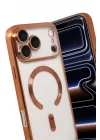 Mey İthalat®   iPhone 17 Pro Max Kross Magneticsafe Kapak - Turuncu